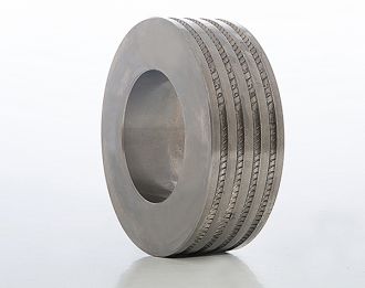 Carbide Roll rings for high speed rolling of ribbed steel bars