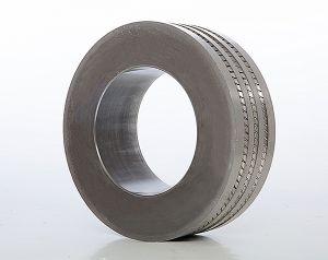 Carbide Roll rings for high speed rolling of ribbed steel bars